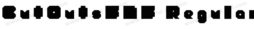 CutOutsFLF Regular字体转换